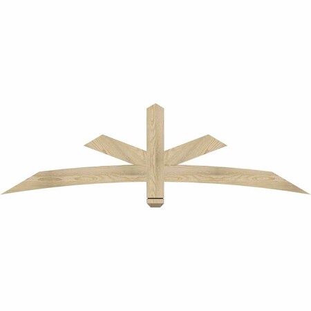 Ekena Millwork Alberta Rough Sawn Timber Gable Bracket, Douglas Fir, 72"W x 21"H x 2"D x 4"F, 7/12 Pitch GBW072X21X0204ALB00RDF